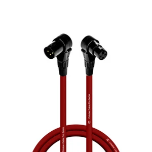Right Angle 3-Pin XLR Male to RA Female Balanced Cable Custom Length, Color Cord - Picture 1 of 19