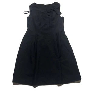 Jessica Howard Womans 6p Black Sleeveless Bow Tie Dress 1136 - Picture 1 of 10