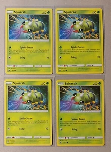 4x Spinarak 9/214 Pokemon card SM Lost Thunder common NM - Picture 1 of 1