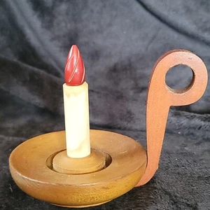 Old Colonial Perfume Bottle In Lamp Holder Victorian Candlestick 18th Century  - Picture 1 of 6