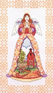 Cross Stitch Kit ~ Design Works - Jim Shore Autumn Season Angel #DW2812 - Picture 1 of 4