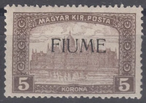 Italy WWI occupation Fiume 1918 Sassone#20 Mi#24 mint hinged - Picture 1 of 1