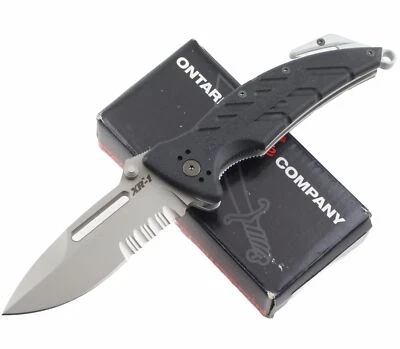 Ontario XR1 Linerlock Folding Pocket Knife ON8733 Spear Point Blade - Image 1 of 4