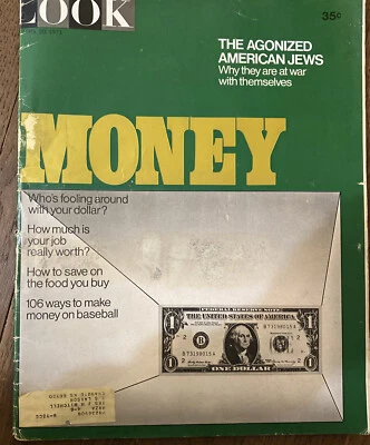Vintage LOOK Magazine April 20 1971 Money George C.Scott Eugene O’Neill - Image 1 of 4