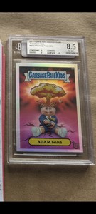 2013 Topps Garbage Pail Kids 75th Anniversary ADAM BOMB #86 Rainbow Foil BGS 8.5