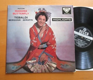 SXL 2202 ED1 Puccini Madama Butterfly Tebaldi Bergonzi Serafin Decca 1st WBG - Picture 1 of 5