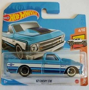 ´67 Chevy C10. Pickup Truck. Blue. Hot Wheels 2021 Hot Trucks 4/10 Mattel New - Imagen 1 de 9