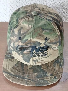 RARE VTG Norfolk Southern Realtree Camouflage Railroad Hat Logo Snapback USA Cap - Picture 1 of 12