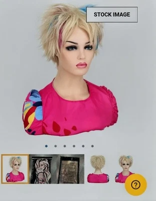 Peluca Cosplay Mildiso Rubia Corta Roma Colores Destacados Para Mujer Nueva Foto 1 de 4