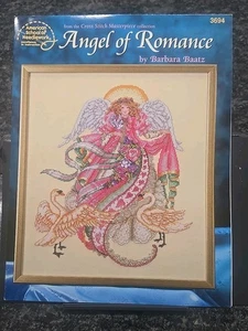 AMERICAN SCHOOL OF NEEDLEWORK #3694 CROSS STITCH ANGEL OF ROMANCE BARBARA BAATZ - Picture 1 of 2