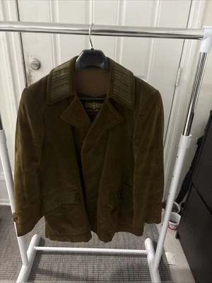 Vintage 1970s Cortefiel Made Spain Corduroy Bush Jacket Tan XL Brown Classic - Image 1 of 4