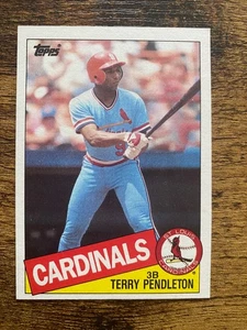 TERRY PENDLETON 1985 TOPPS ROOKIE CARD, ST. LOUIS CARDINALS - Picture 1 of 1