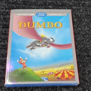 Disney Dumbo 75th Anniversary Blu-ray DVD + Digital HD Slipcover Sealed Disney - Picture 1 of 6