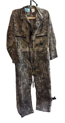 Vintage Liberty Real tree Camo Hunting Coveralls XL Reg Lightweight Outdoors USA - Image 1 of 4