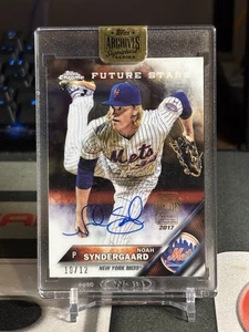2017 Topps Archives Signature Series AUTO 2016 Noah Syndergaard #d 10/12 - Picture 1 of 6