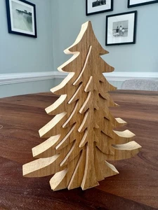 3D Holz Weihnachtsbaum Stapel Puzzle Winter Deko Figur - Bild 1 von 5