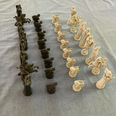 Harry Potter Wizard Chess Set 2002 Mattel - All 32 Pieces Only -  No Board - Image 1 of 4