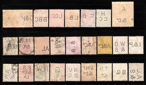 OPC British Perfin Lot 51223 - Bild 1 von 2