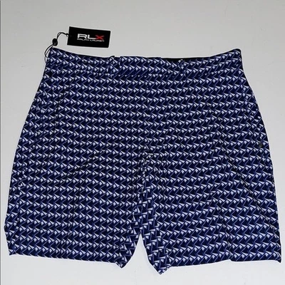Ralph Lauren RLX Golf Men's 32  Shorts Sail boat  Pattern Tailored blue $115 - Image 1 of 4