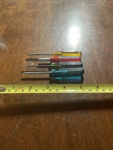 Vintage Xcelite Brand 4 PC Screwdriver Set P-12s P-21 R3322 - Picture 1 of 6