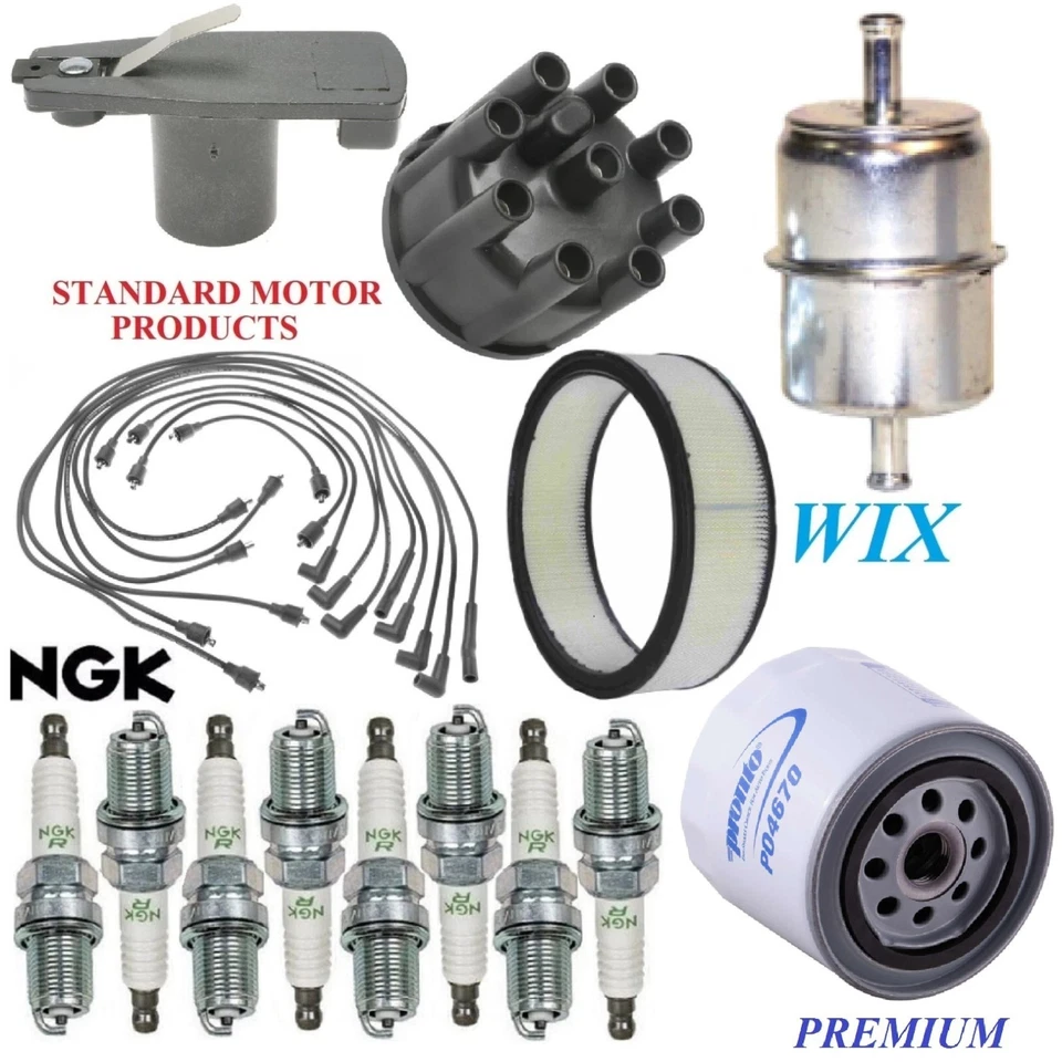 Tune Up Kit Filters Cap Wire Spark plugs For CHRYSLER NEWPORT V8; 6.6L 1977-1978 - Image 1 of 1