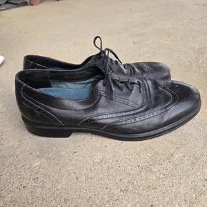 New Balance American Classics Made in USA Black Wing Tip Dress Shoes Size 11.5 - Picture 1 of 8