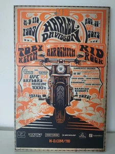 Harley Davidson 110th Anniversary Aerosmith Toby Keith Kid Rock Concert Poster - Picture 1 of 5