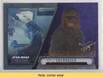 2016 Topps Star Wars Evolution Purple Lightsaber Chewbacca Mechanic #57 READ 0l2 - Image 1 of 3