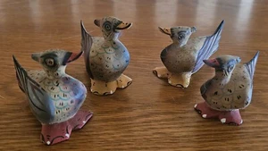 Miniature Wood Carvings Duck Decoy Lot - Picture 1 of 10