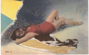 Bruna pin up lino in costume da bagno 1940 - Foto 1 di 2