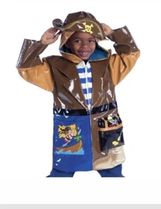 Kidorable Pirate Raincoat Kids Size 6/6X Unisex - Picture 1 of 9