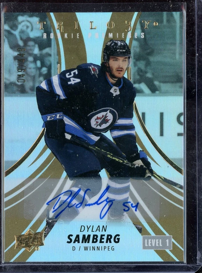 2022-23 Upper Deck Trilogy Autograph Gold Level 1 #124 Dylan Samberg XXX/449 - Image 1 of 1