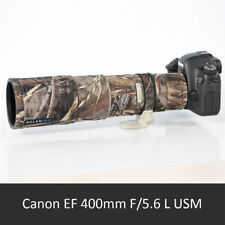 Housse de protection enveloppante pour objectif d'appareil photo étanche camo pour Canon EF 400 mm F/5,6 L USM