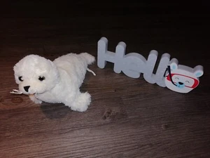 Plüschtier Robbe weiß Seehund 25 cm lang Kuscheltier Plüsch - Bild 1 von 10