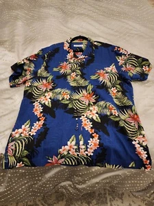 Tommy Bahama Shadow O'Lei Silk Camp Shirt L NWT - Picture 1 of 2