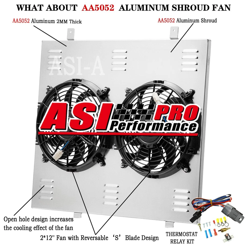 Aluminum Shroud Fan For 05-2018,07 Nissan Frontier Pathfinder 2009-12 Equator AT Foto 1 de 4