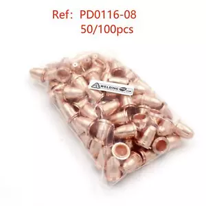 50/100pcs Plasma cutter torch nozzle tips PD0116-08 fits Trafimet S45 S35 S25 - Picture 1 of 3