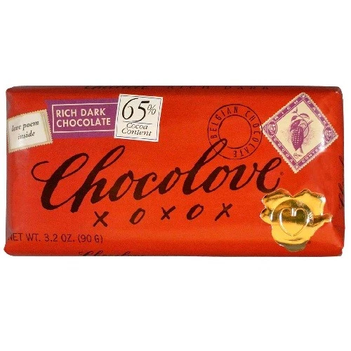 Chocolove Rich Dark Chocolate 65 Cocoa 3.2 oz (90 g)