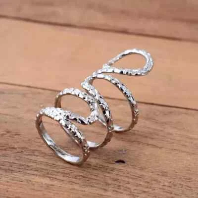 Arthritis Ring, full Finger Ring, Splint Knuckle Ring, 925 Silver Ring - Image 1 of 4