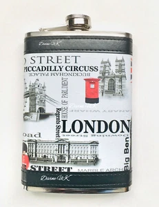 Flachmann 8 Unzen Edelstahl Tasche Getränkehalter Whisky Schnaps Wodka - Bild 1 von 7
