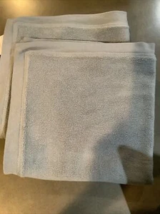 2 pottery barn cozy sweatshirt pillow covers 22”blue #1992 - Picture 1 of 4