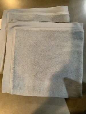 2 pottery barn cozy sweatshirt pillow covers 22”blue #1992 - Image 1 of 4