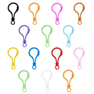 100x Bulb Plastic Lobster Clasps Trigger Clip Snap Hooks Key Chain Clasp 51x25mm - Picture 1 of 11