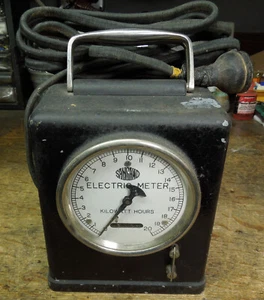 Vintage Sangamo Model F Portable Watthour Meter - Picture 1 of 6