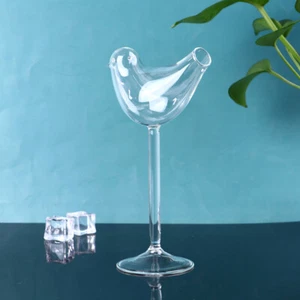 Transparent Bird-shaped Cocktail GlassesHigh Shed Wine Glass Drinking Cup F~ *& - Picture 1 of 12