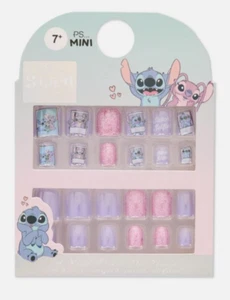 Lilo Stitch False Nails 24 Fake Nails Kids Press On Stitch Angel - Picture 1 of 3
