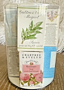 Paquete de 8 muestras de jabón Crabtree & Evelyn de colección conjunto de regalo nuevo en caja - Imagen 1 de 6