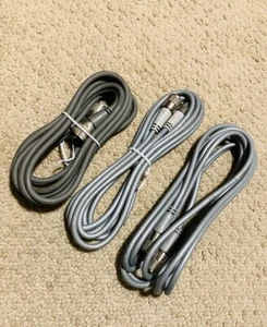 THREE 12 ft RG-8X COAX PATCH CABLE JUMPER pl-259 CB HAM RADIO - Zdjęcie 1 z 5