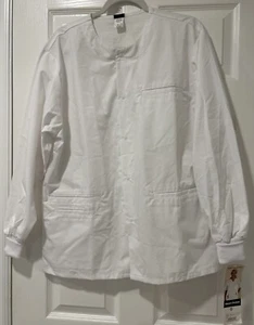 BARCO UNIFORMS Snap Shirt Adult M Nurse Scrub EASTER Spring VTG MadeUSA 544610 M - Picture 1 of 9