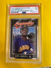 RS19610 1991 LEGENDS MAGAZINE KEN GRIFFEY JR SILVER BORDER  PSA 7